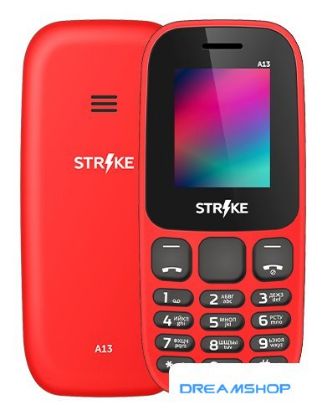 Изображение Кнопочный телефон Strike A13 (красный)