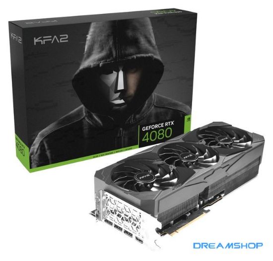 Изображение Видеокарта KFA2 GeForce RTX 4080 SG 1-Click OC 16GB GDDR6X 48NZM6MD6LSK