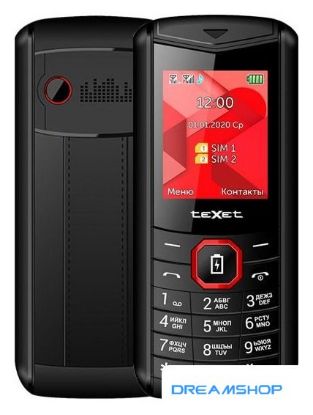Изображение Кнопочный телефон TeXet TM-D206 (черный)