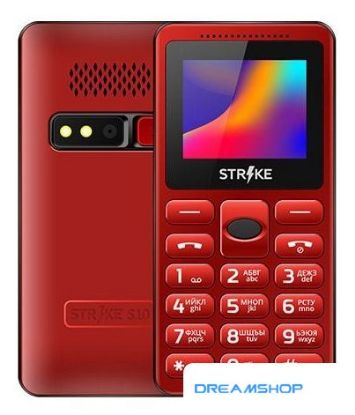 Изображение Кнопочный телефон Strike S10 (красный)