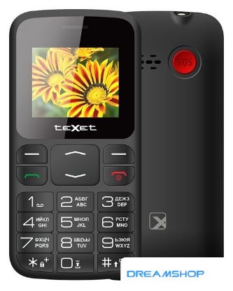 Изображение Кнопочный телефон TeXet TM-B208 (черный)