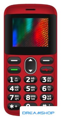 Изображение Кнопочный телефон Vertex С311 (красный)