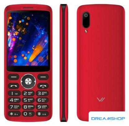 Изображение Кнопочный телефон Vertex D571 (красный)