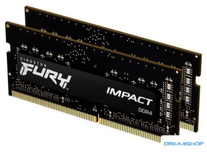 Изображение Оперативная память Kingston FURY Impact 2x32GB DDR4 SODIMM PC4-21300 KF426S16IBK2/64