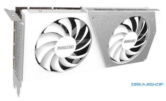 Изображение Видеокарта Inno3D GeForce RTX 4060 Ti 8GB Twin X2 OC White N406T2-08D6X-171153W