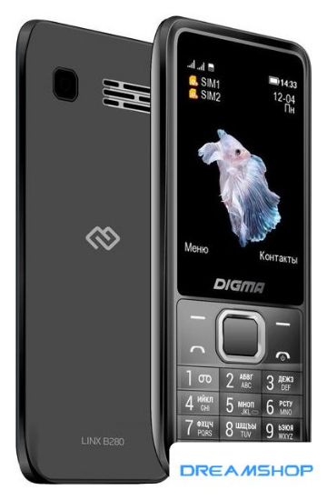 Изображение Кнопочный телефон Digma Linx B280 (серый)