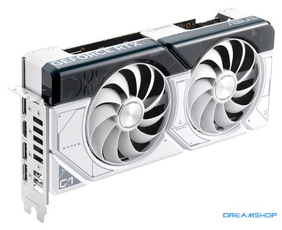 Изображение Видеокарта ASUS Dual GeForce RTX 4070 Super White OC Edition 12GB GDDR6X DUAL-RTX4070S-O12G-WHITE